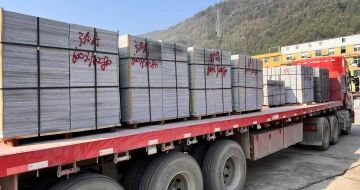 天津 芝麻灰地铺石出货日常