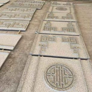 天津 白麻花岗岩外墙立面雕刻板