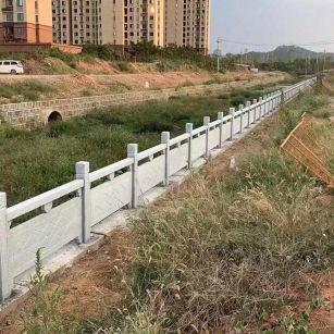天津 白麻河道栏杆效果展示图