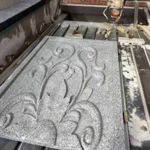 天津 白麻别墅干挂雕花板