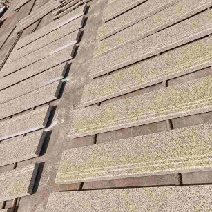 天津 黄金麻花岗岩光面楼梯踏步