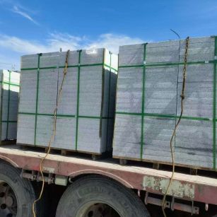 天津 芝麻白花岗岩地铺石装车日常