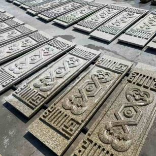 天津 黄金麻花岗岩外墙雕刻板