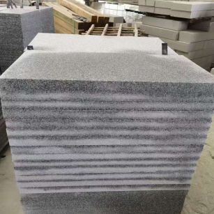 天津 芝麻白5公分火烧地铺成品，900*400，规格可定制