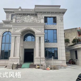 天津 白麻花岗岩别墅外墙干挂