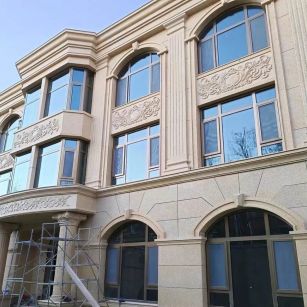 天津 黄金麻花岗岩别墅外墙干挂