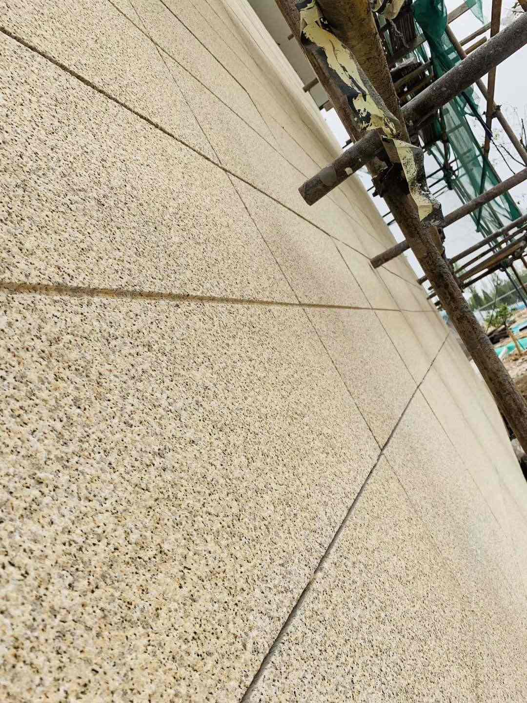 天津 黄金麻花岗岩荔枝面外墙干挂石材效果示例