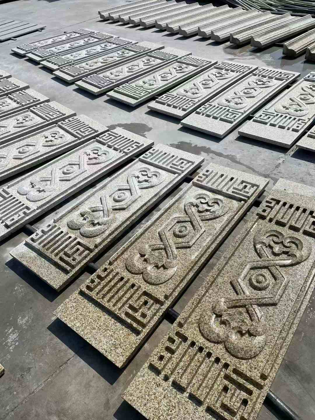 天津 黄金麻花岗岩外墙雕刻板