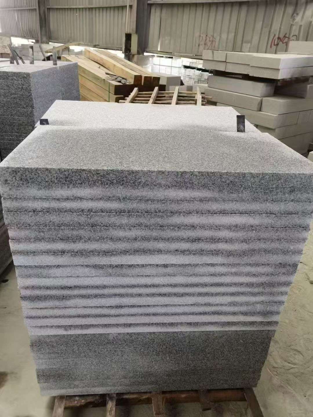 天津 芝麻白5公分火烧地铺成品，900*400，规格可定制